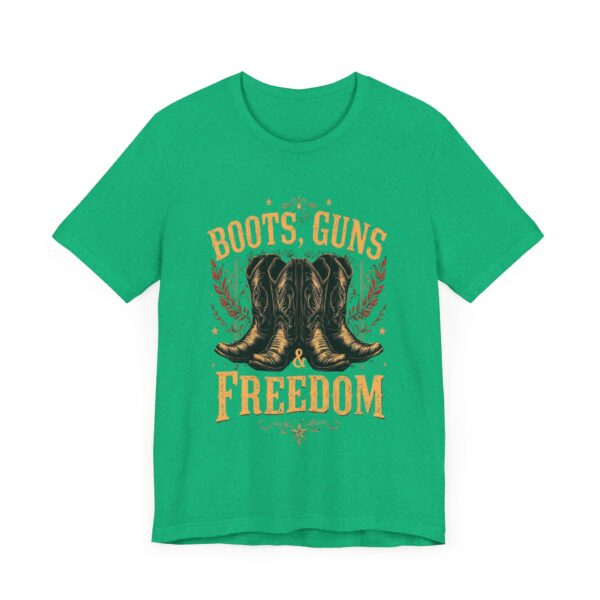 Boots, Guns & Freedom - Cowboy Western T-Shirt Design | Patriotic Country Wear — Western Wear - Image 11