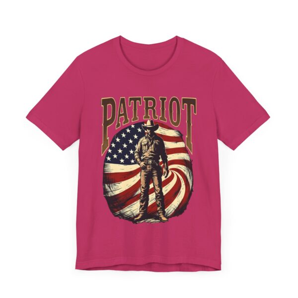 Patriot By Choice T-Shirt – Bold Cowboy Spirit and Patriotic Pride Design - Image 63