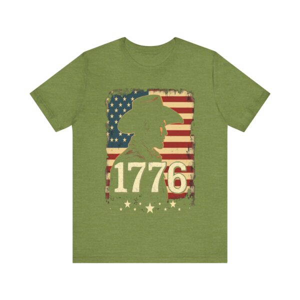 1776 Freedom T-Shirt – Cowboy Patriotic Vintage Graphic Design - Image 13