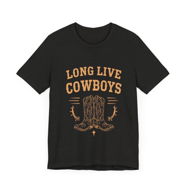 Long Live Cowboys Rustic Spur & Boot T-Shirt – Western Country Graphic Tee - Image 19