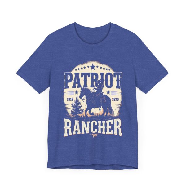 Patriot Rancher T-Shirt - Western Cowboy Graphic Tee for Proud Ranchers & Country Lovers - Image 19