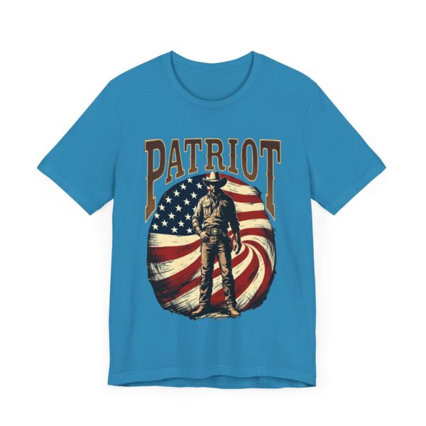 Patriot By Choice T-Shirt – Bold Cowboy Spirit and Patriotic Pride Design - Image 39