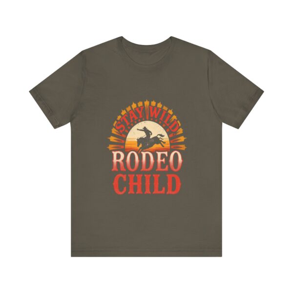 Stay Wild Rodeo Child T-Shirt – Vintage Western Graphic with Bronc Rider - Image 25