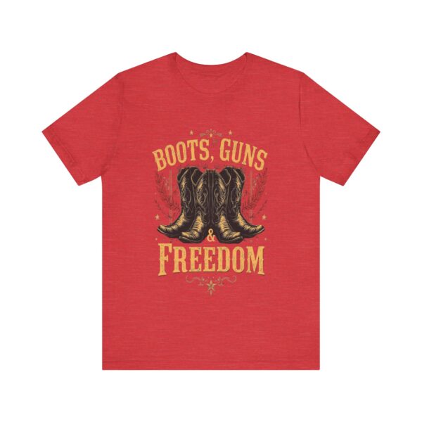 Boots, Guns & Freedom - Cowboy Western T-Shirt Design | Patriotic Country Wear — Western Wear - Image 21