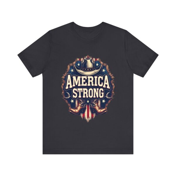 America Strong T-Shirt – Cowboy Pride and Patriotic Spirit Design - Image 25