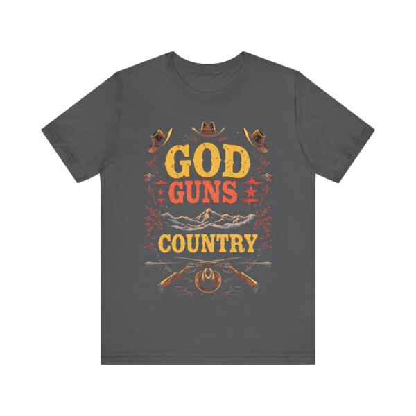 God Guns Country T-Shirt – Bold Cowboy Spirit Design for Patriotic Pride - Image 49