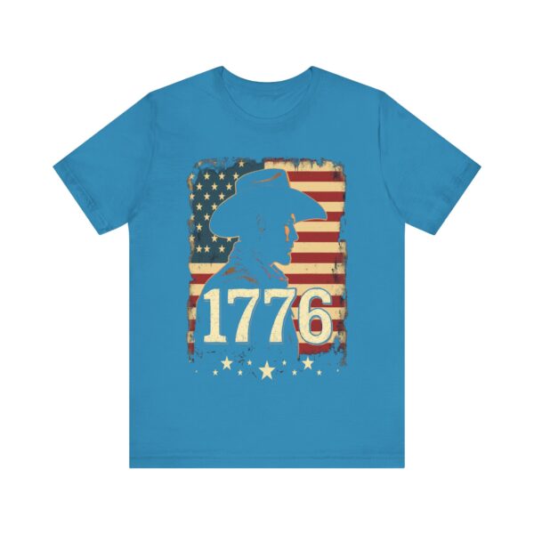 1776 Freedom T-Shirt – Cowboy Patriotic Vintage Graphic Design - Image 37