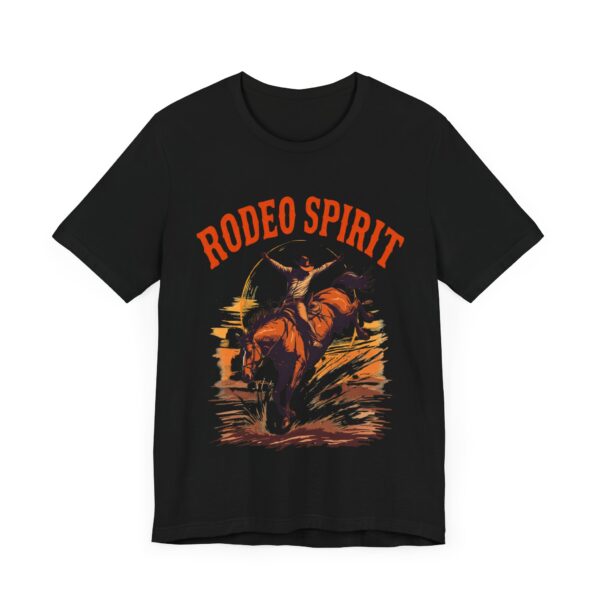 Rodeo Spirit Vintage Bronco Rider T-Shirt – Western Graphic Tee for Cowboys & Rodeo Fans - Image 3