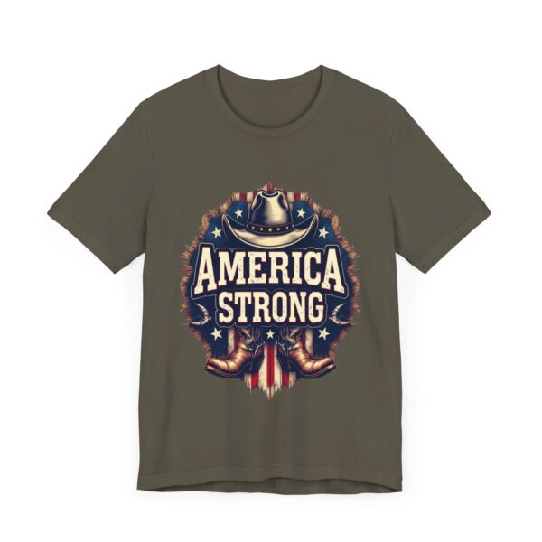 America Strong T-Shirt – Cowboy Pride and Patriotic Spirit Design - Image 23