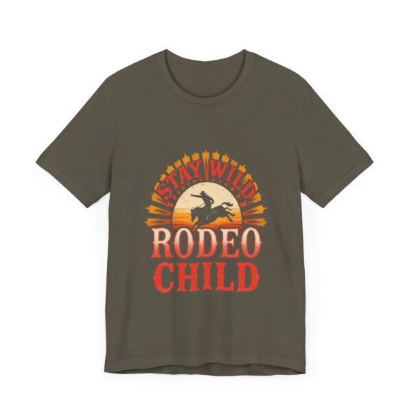 Stay Wild Rodeo Child T-Shirt – Vintage Western Graphic with Bronc Rider - Image 27