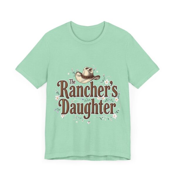 The Rancher's Daughter T-Shirt – Elegant Cowgirl Typography with Western Flair - Image 31