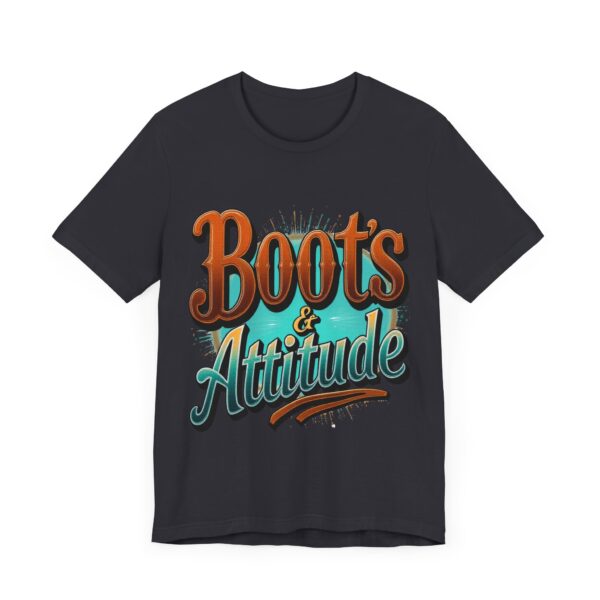 Boots & Attitude T-Shirt – The Cowgirl's Creed Western Graphic - Image 35