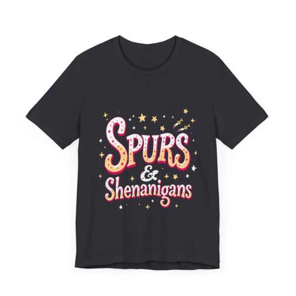 Western Ranch Spurs & Shenanigans Playful Typography | Cowgirl Graphic T-Shirt | Country Style - Image 31