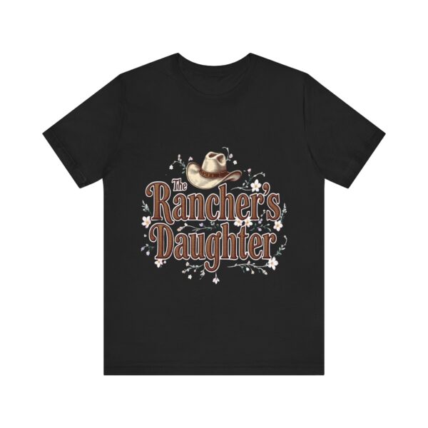 The Rancher's Daughter T-Shirt – Elegant Cowgirl Typography with Western Flair - Image 9