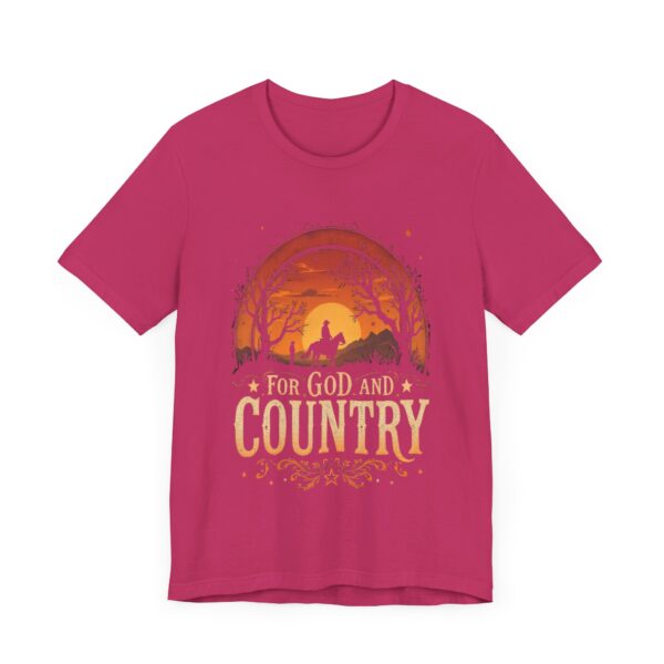 For God and Country T-Shirt – Cowboy Spirit Design for Faith and Freedom - Image 63