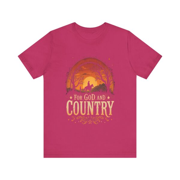 For God and Country T-Shirt – Cowboy Spirit Design for Faith and Freedom - Image 61