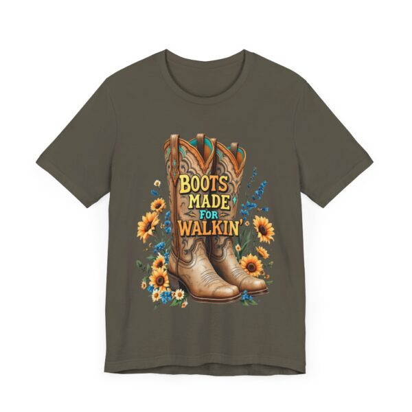 Boots Made for Walkin' T-Shirt – Rustic Cowgirl Boot Design with Country Flair - Image 23