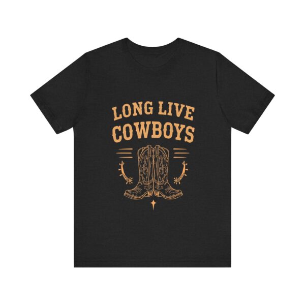 Long Live Cowboys Rustic Spur & Boot T-Shirt – Western Country Graphic Tee - Image 9