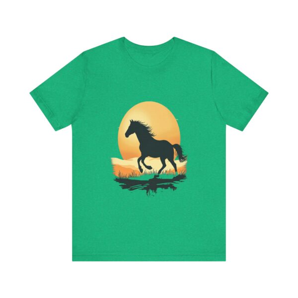 Sunset Rides Equestrian Serenity T-Shirt – Horseback Riding Sunset Graphic Tee - Image 37