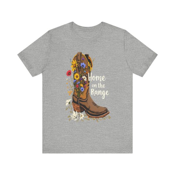 Hand-Drawn Cowboy Boot Wildflower Tee | 'Home on the Range' Vintage Inspiration - T-Shirt - Image 13