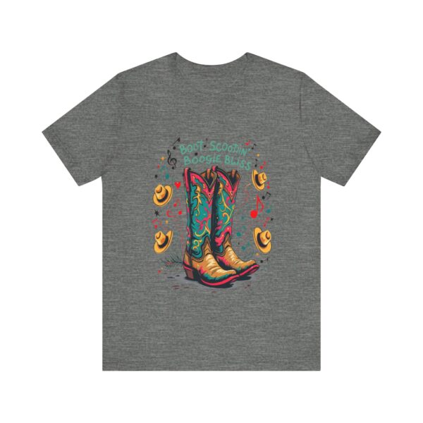 Boot Scootin' Boogie Bliss T-Shirt – Vibrant Country Dance Design with Musical Flair - Image 5