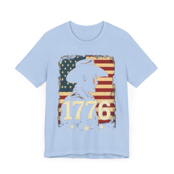 1776 Freedom T-Shirt – Cowboy Patriotic Vintage Graphic Design - Image 43