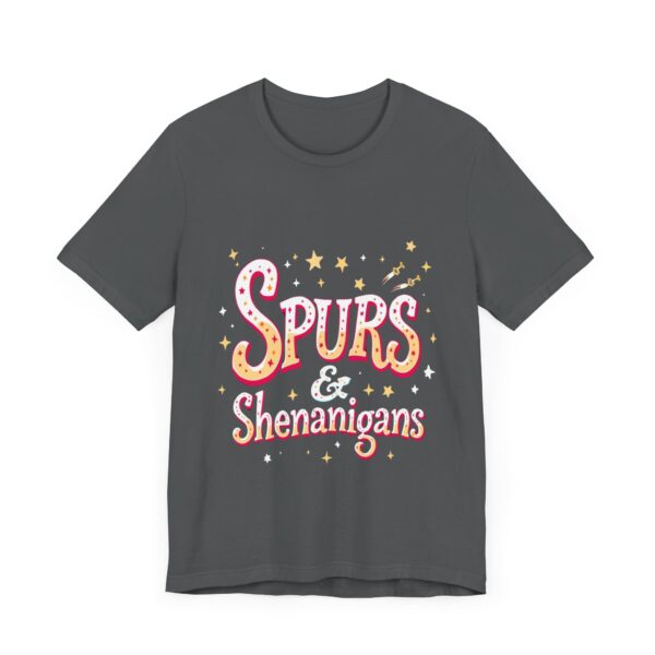 Western Ranch Spurs & Shenanigans Playful Typography | Cowgirl Graphic T-Shirt | Country Style - Image 55