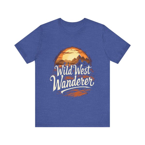 Wild West Wanderer - Desert Horizon Flowing Script - - T-Shirt — Cowboy Aesthetic - Image 17