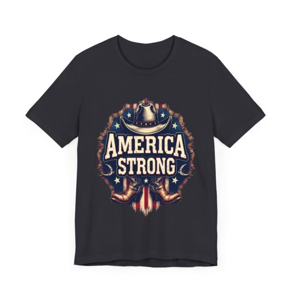 America Strong T-Shirt – Cowboy Pride and Patriotic Spirit Design - Image 27