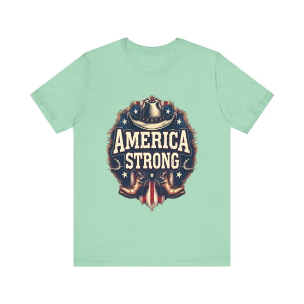 America Strong T-Shirt – Cowboy Pride and Patriotic Spirit Design - Image 29