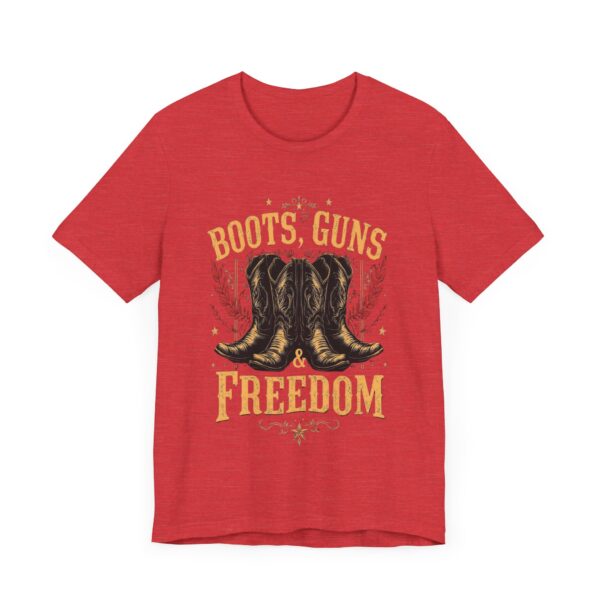 Boots, Guns & Freedom - Cowboy Western T-Shirt Design | Patriotic Country Wear — Western Wear - Image 23