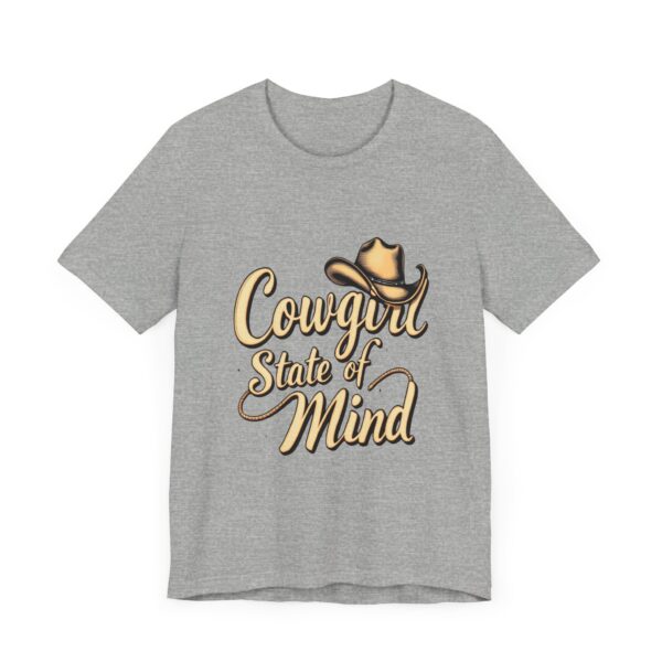 Rustic Charm Cowgirl State of Mind T-Shirt – Western Cursive Design with Lasso & Hat - Image 51