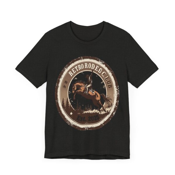 Retro Rodeo Club Bucking Bronco T-Shirt – Vintage Western Stamp Design - Image 23