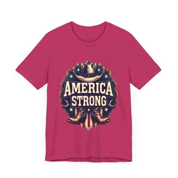 America Strong T-Shirt – Cowboy Pride and Patriotic Spirit Design - Image 67