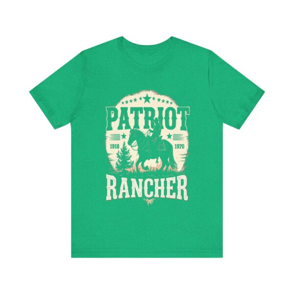 Patriot Rancher T-Shirt - Western Cowboy Graphic Tee for Proud Ranchers & Country Lovers - Image 9