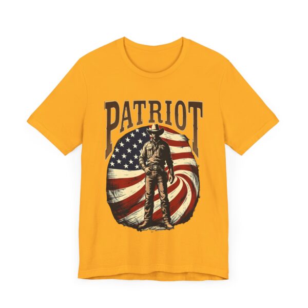 Patriot By Choice T-Shirt – Bold Cowboy Spirit and Patriotic Pride Design - Image 11