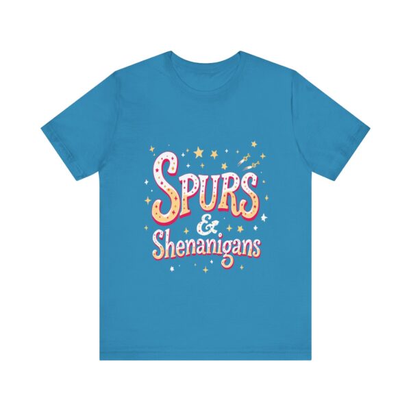 Western Ranch Spurs & Shenanigans Playful Typography | Cowgirl Graphic T-Shirt | Country Style - Image 41