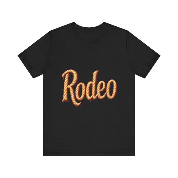 Rodeo Rope Typography T-Shirt – Western Cowboy Graphic Tee for Rodeo Fans