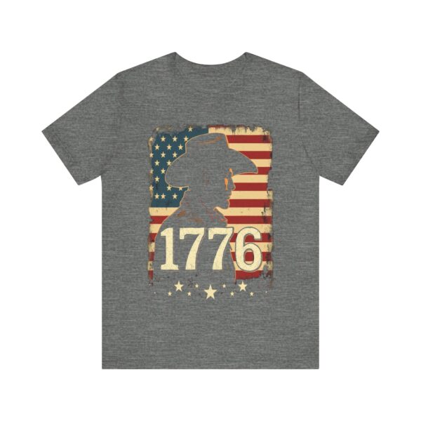 1776 Freedom T-Shirt – Cowboy Patriotic Vintage Graphic Design - Image 5