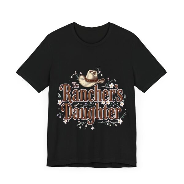 The Rancher's Daughter T-Shirt – Elegant Cowgirl Typography with Western Flair - Image 11