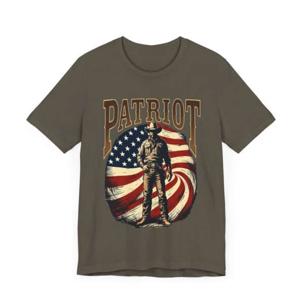 Patriot By Choice T-Shirt – Bold Cowboy Spirit and Patriotic Pride Design - Image 19