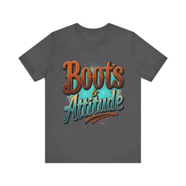 Boots & Attitude T-Shirt – The Cowgirl's Creed Western Graphic - Image 57