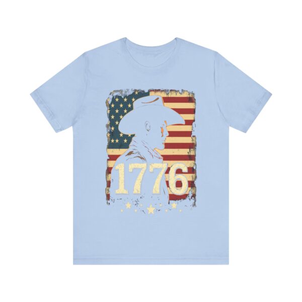 1776 Freedom T-Shirt – Cowboy Patriotic Vintage Graphic Design - Image 41