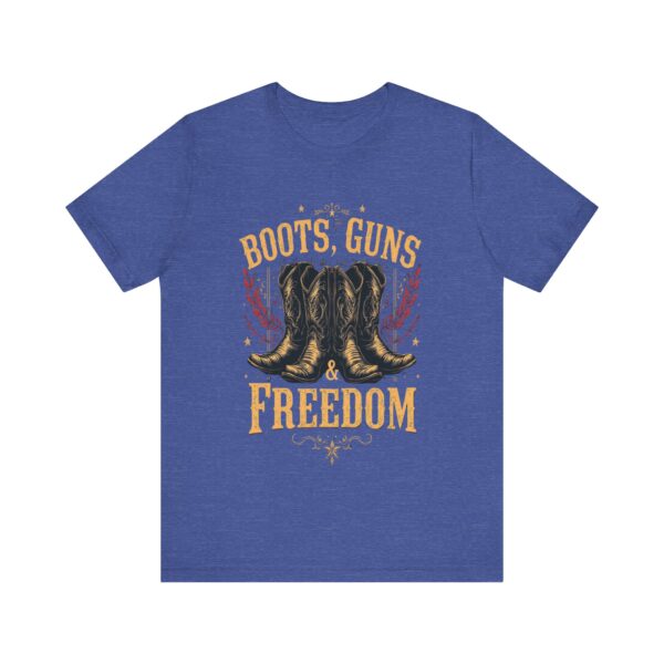 Boots, Guns & Freedom - Cowboy Western T-Shirt Design | Patriotic Country Wear — Western Wear - Image 17