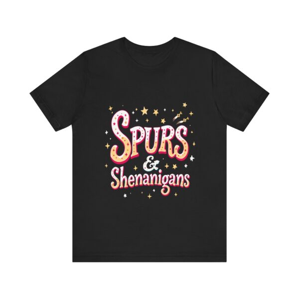 Western Ranch Spurs & Shenanigans Playful Typography | Cowgirl Graphic T-Shirt | Country Style