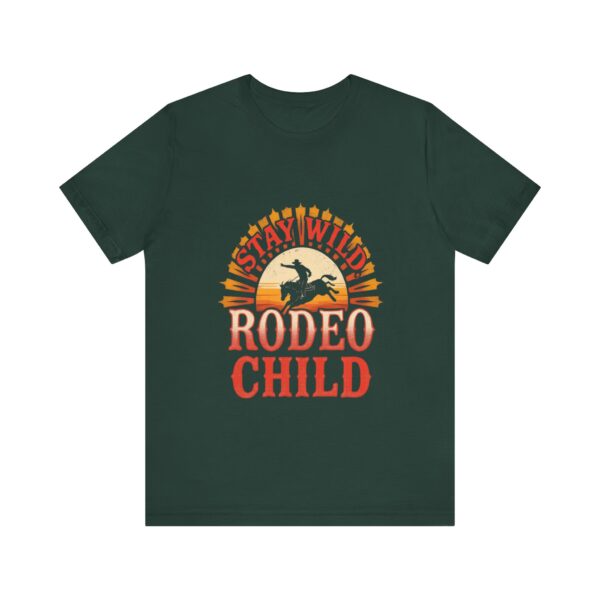 Stay Wild Rodeo Child T-Shirt – Vintage Western Graphic with Bronc Rider - Image 37