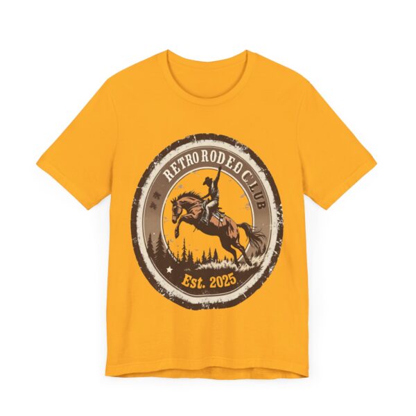 Retro Rodeo Club Bucking Bronco T-Shirt – Vintage Western Stamp Design - Image 19