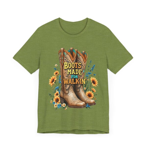 Boots Made for Walkin' T-Shirt – Rustic Cowgirl Boot Design with Country Flair - Image 19