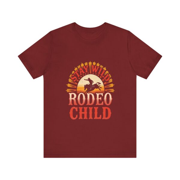 Stay Wild Rodeo Child T-Shirt – Vintage Western Graphic with Bronc Rider - Image 65