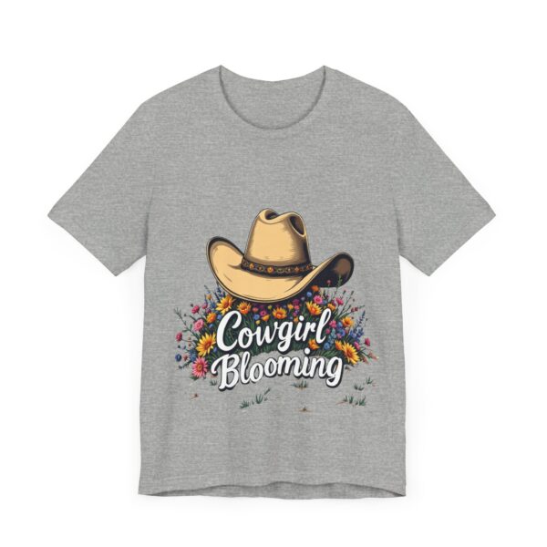 Cowgirl Blooming: Floral Desert Hat Design for Western Apparel - - T-Shirt — Rodeo Fashion - Image 15